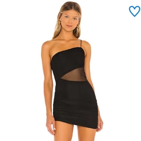 NWT Superdown Jerica Mesh Mini Dress Black XS Revolve - Picture 1 of 12